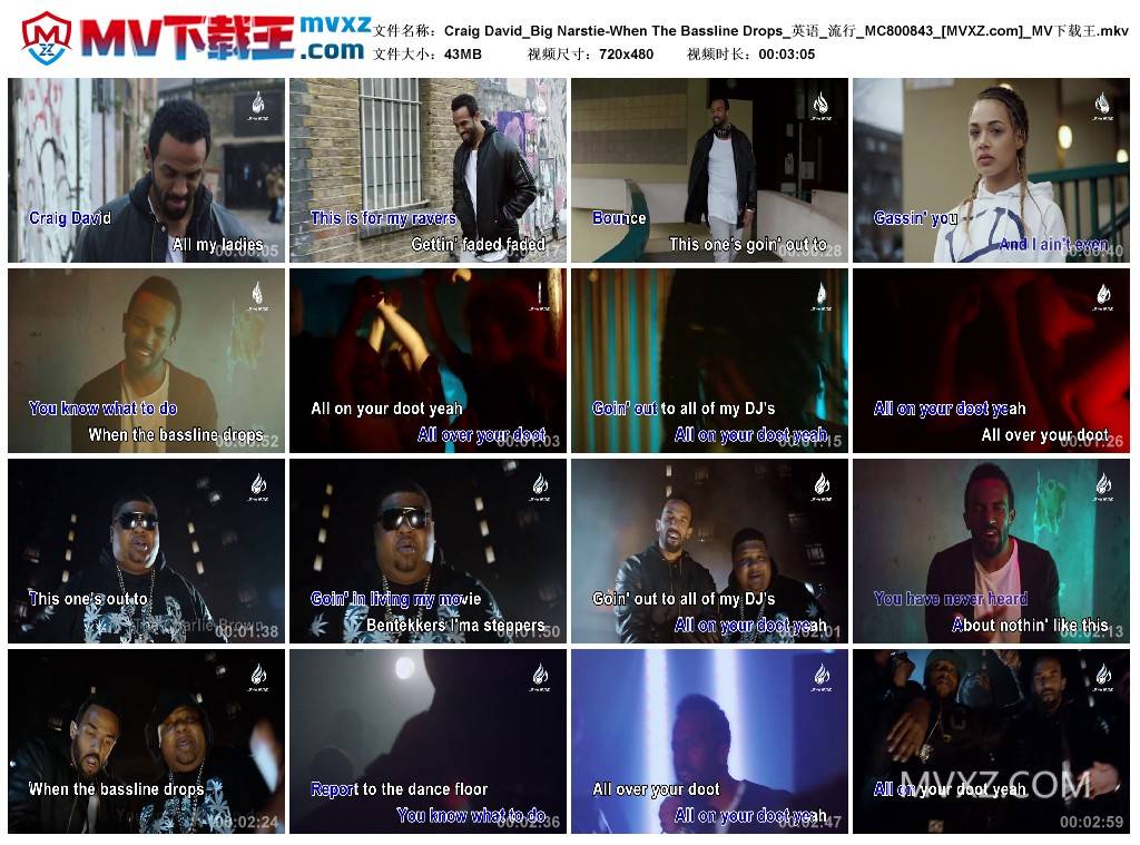 Craig David_Big Narstie-When The Bassline Drops_英语_流行_MC800843